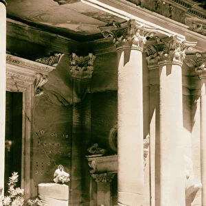 Trans-Jordan Petra Temple el-Khazne portico 1898