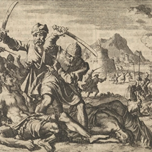 Turkish atrocities in the area around Venice, 1614, Jan Luyken, Pieter van der Aa (I)