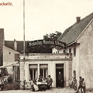 Wine trade Bicycles Germany Brockwitz 1905 Landkreis MeiBen