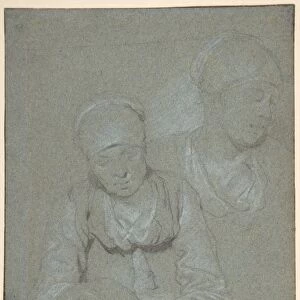 Woman Holding Jug Study Head Left mid-17th century