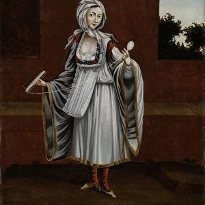 Woman from the Island of Kithnos (Thermia), Greece, workshop of Jean Baptiste Vanmour