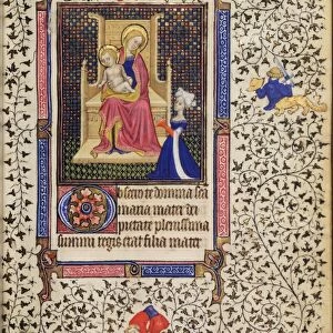 A Woman in Prayer before the Virgin and Child