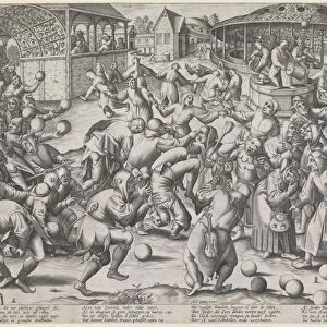 Zottenkermis, fair, Pieter van der Heyden, weduwe Hieronymus Cock, 1570 - 1601