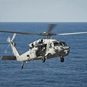 An MH-60S Sea Hawk helicopter