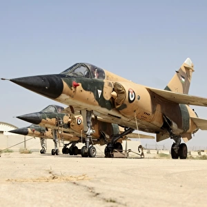 Mirage F. 1 fighter planes of the Royal Jordanian Air Force