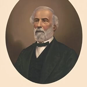 Oval portrait of Robert E. Lee, circa 1865-1870