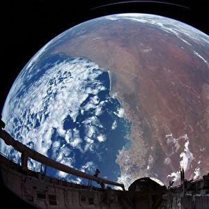 Payload bay camera view of Australia