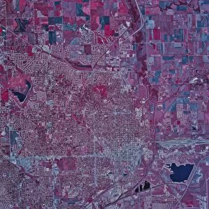 Satellite view of Lincoln, Nebraska