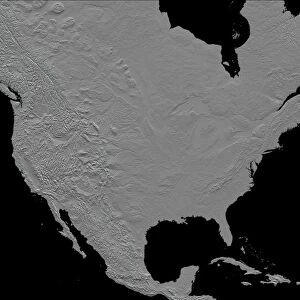 Stereoscopic view of North America
