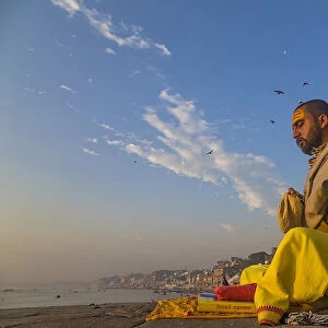 Morning meditation along Ganges