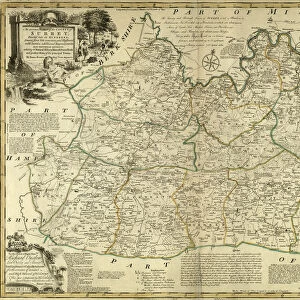 County Map of Surrey, c. 1777