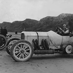 1908 Mercedes, A. W. Tate at Saltburn. Creator: Unknown