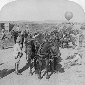 84th Battery and Balloon Corps, Boer War, South Africa, 1901. Artist: Underwood & Underwood
