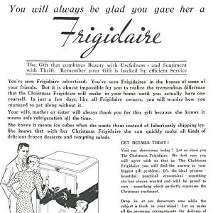 Advertisement for Frigidaire fridges, 1936. Creator: Unknown