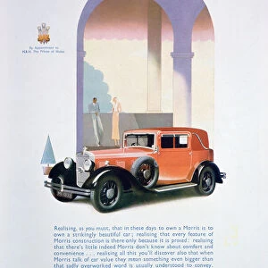Advert for Morris motor cars, 1932