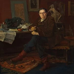 Albert Wolff in His Study, 1881. Creator: Jules Bastien-Lepage (French, 1848-1884)
