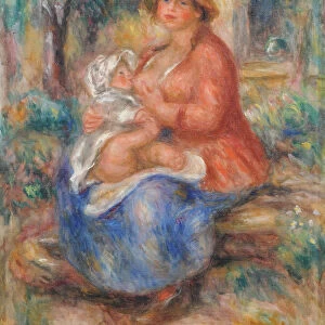 Aline Renoir Nursing her Baby, 1915