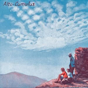Alto-Cumulus - A Dozen of the Principal Cloud Forms In The Sky, 1935
