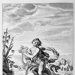 Arion saved by a dolphin, 1655. Artist: Michel de Marolles