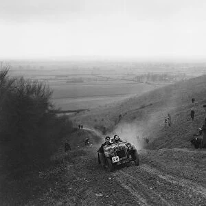 Austin Ulster competing in a trial, Crowell Hill, Chinnor, Oxfordshire, 1930s. Artist: Bill Brunell