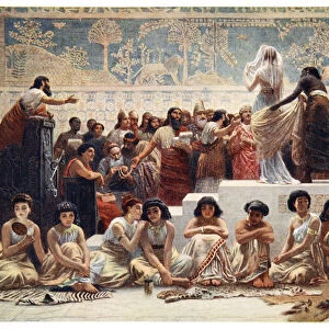 The Babylonian Marriage Market, 1915. Artist: Ernest Wellcousins