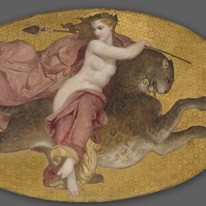 Bacchante on a Panther, 1855. Creator: William Adolphe Bouguereau (French, 1825-1905)