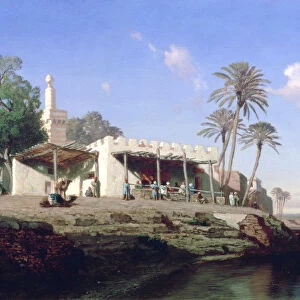 On the Banks of the Nile, 19th century. Artist: Prosper Georges Antoine Marilhat