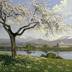 Bavarian Landscape in Spring, Philipp Graf, 20th century. Artist: Philipp Graf