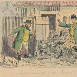Billy is introduced to the Majors Harriers, 1858. Artist: John Leech