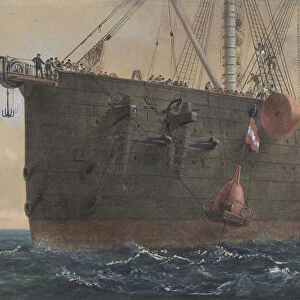 In the Bows of the Great Eastern: The Cable Broken and Lost, Preparing to Grapple