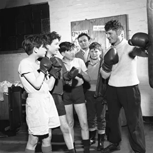 Boxing training at Horden Colliery gym, Sunderland, Tyne and Wear, 1964. Artist