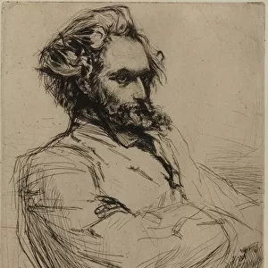 C. L. Drouet, Sculptor, 1859. Creator: James Abbott McNeill Whistler