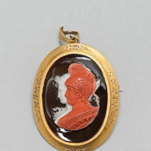 Cameo Pendant Brooch, Italy, c. 1860 / 75. Creator: Unknown