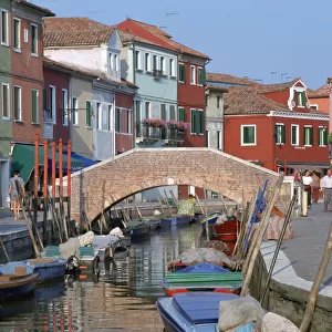 Canal, Burano, Venice, Italy