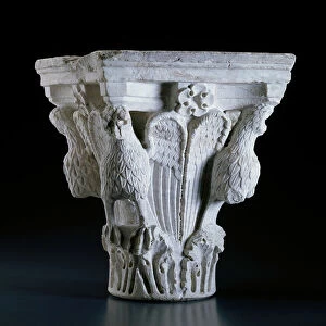 Capital with Eagles, 1230 / 40. Creator: Unknown
