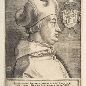 Cardinal Albrecht of Brandenburg. n. d. Creator: Albrecht Durer