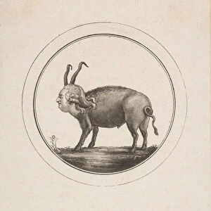 Caricature Showing Louis XVI as a Ram, 18th century. Creator: Unknown