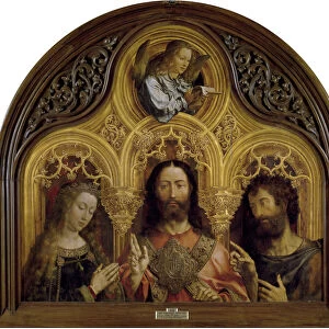 Christ between the Virgin Mary and Saint John the Baptist. Artist: Gossaert, Jan (ca. 1478-1532)
