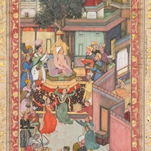 Circumcision ceremony for Akbars sons, painting 126 from an Akbar-nama (Book