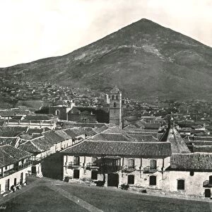 The city and the mountain, Potosi, Bolivia, 1895. Creator: Unknown