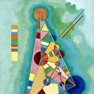 Colorful in the triangle. Artist: Kandinsky, Wassily Vasilyevich (1866-1944)