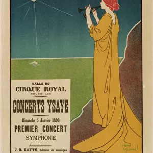 Concerts Ysaye, 1895. Artist: Meunier, Henri Georges (1873-1922)