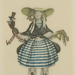 Costume design for the ballet The Fairy Doll by J. Bayer, 1903. Artist: Bakst, Leon (1866-1924)