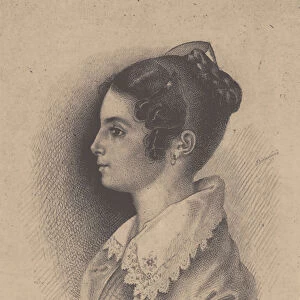Countess Vera Fyodorovna Vyazemskaya, nee Gagarina (1790-1886). Artist: Binemann, Vasili Fyodorovich (1795-1842)