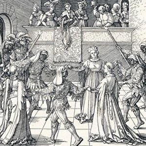 Dance by Torchlight, Augsburg, 1516 (1906). Artist: Albrecht Durer