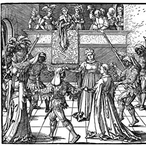 Dance by Torchlight, Augsburg, 1516, (1936). Artist: Albrecht Durer