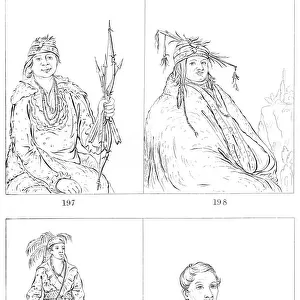 Delawares and Mohicans, 1841. Artist: Myers and Co