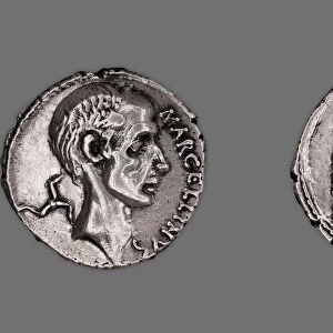 Denarius (Coin) Portraying Marcus Claudius Marcellus, 50-49 BCE, issued by Roman Republic