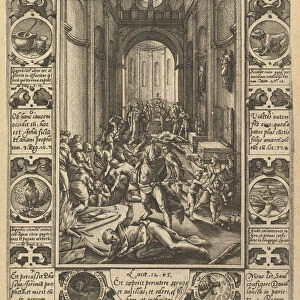 Dissension in the Church (Dissidium in Ecclesia), ca. 1578. Creator: Hendrik Goltzius