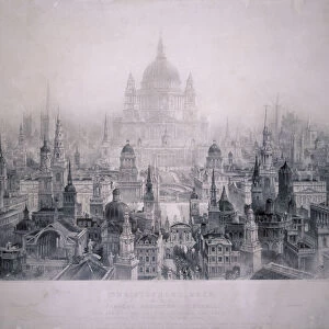 Dream City of Christopher Wrens Buildings, 1842. Artist: William Richardson